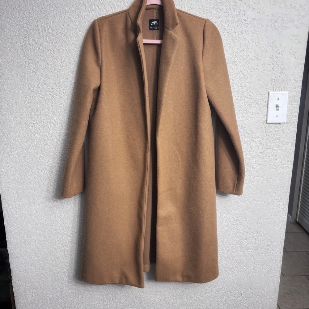Zara Tan Trench Coat Size M